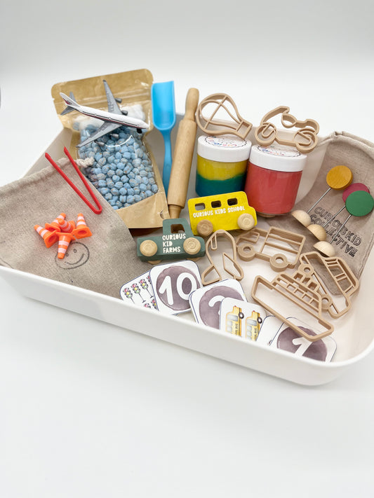 Transportation Sensory Bin